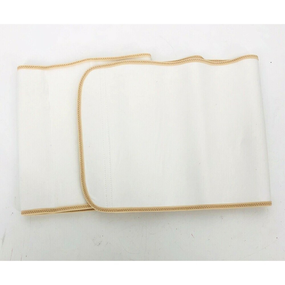 Belly Bandit Viscose Bamboo Belly Wrap Natural Size Large White/Tan Abdominal